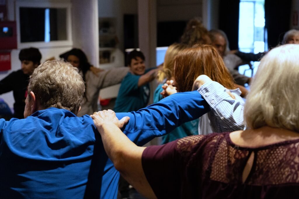 DSC07960 Participants explore connections with others.